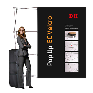 Bärbar aluminium vikbar kommersiell pop-up vägg 