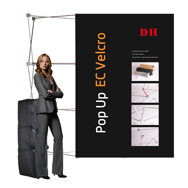 Bärbar aluminium vikbar kommersiell pop-up vägg 