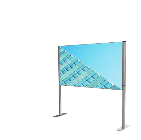 bärbar LED-ljuslåda i aluminium Anslagstavla för reklam