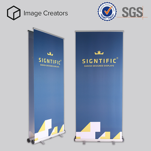 Infällbar dubbelsidig skärm Roll Up Banner 
