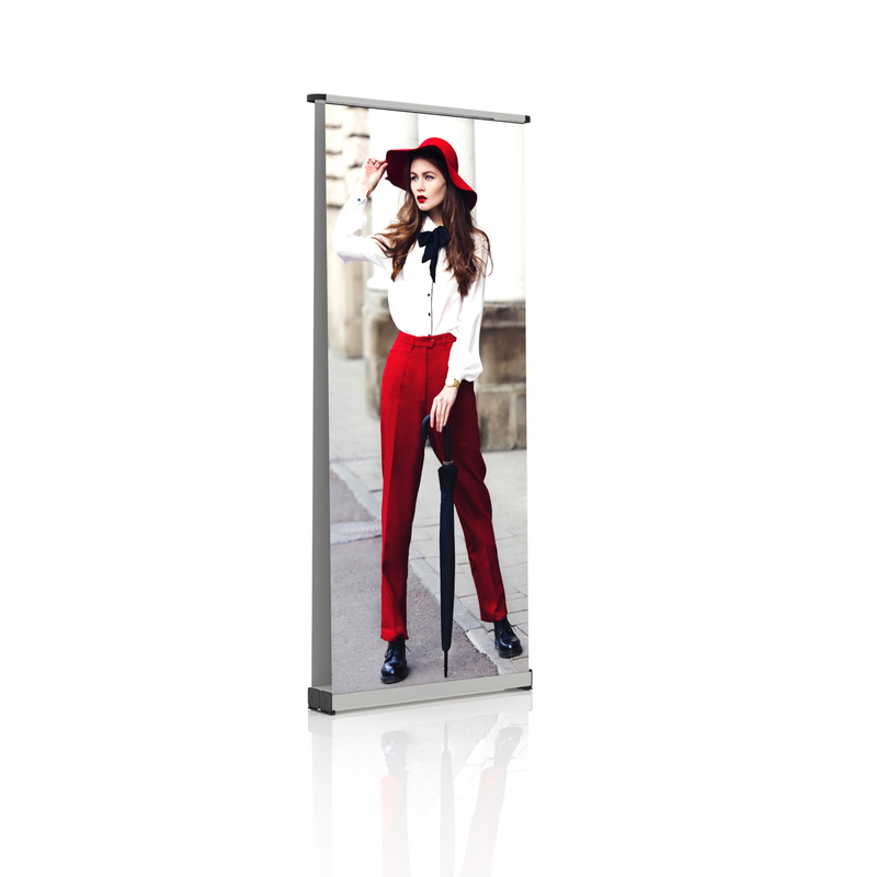 Roti Hot Sell Infällbar plastfot Roll Up Banner