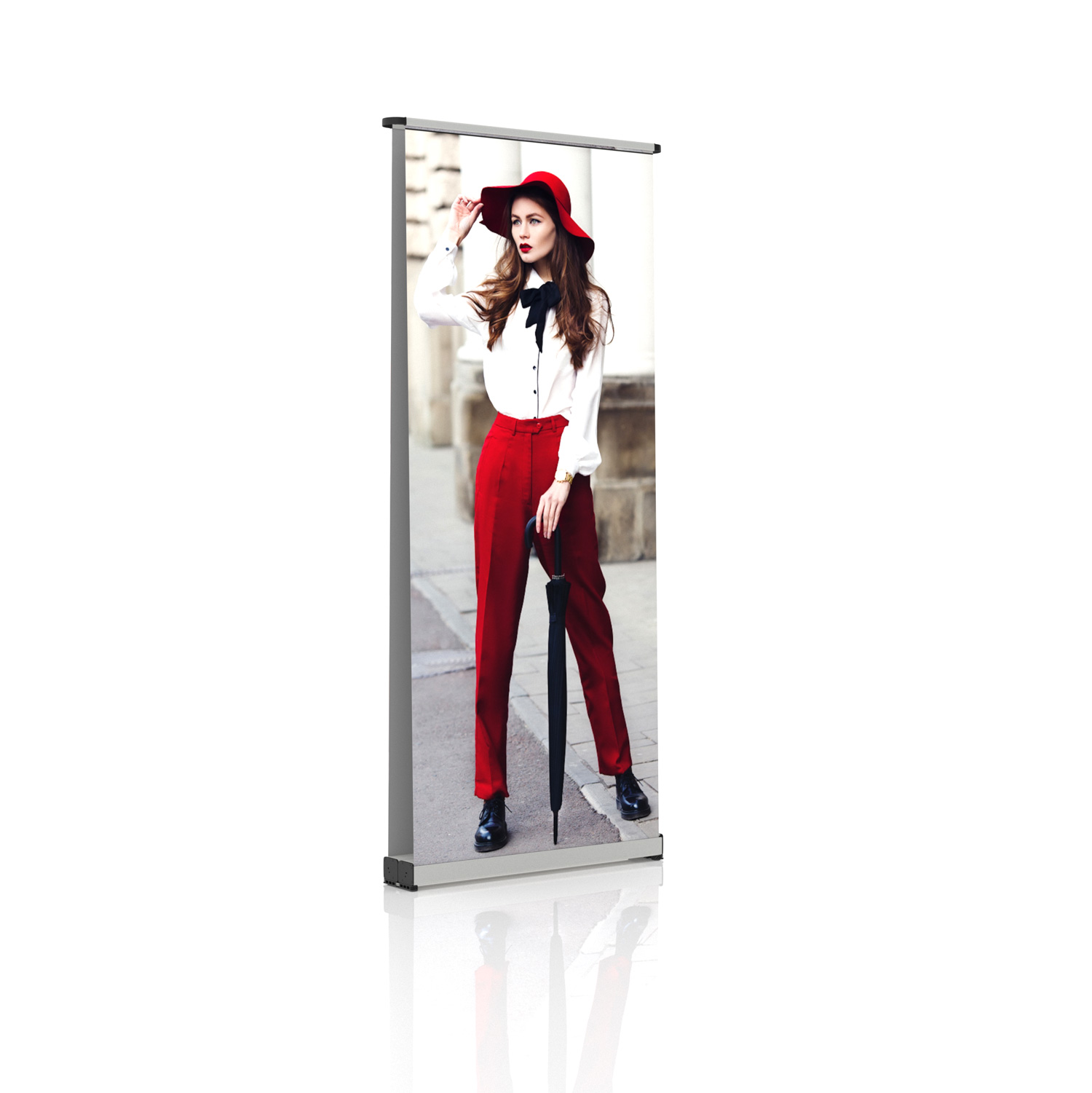 Roti Hot Sell Infällbar plastfot Roll Up Banner