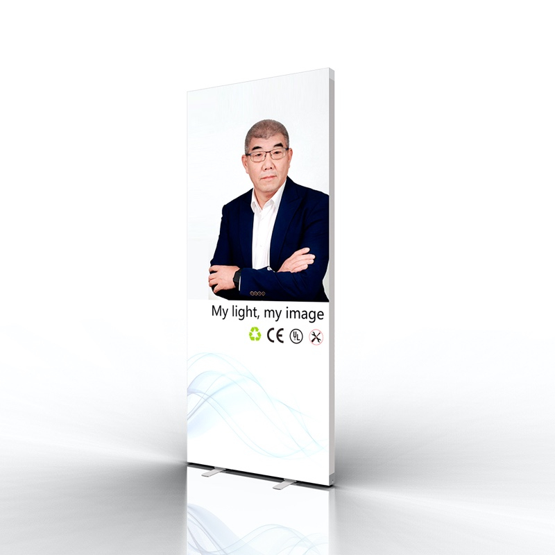 Tunn profil Enkelsidig Boss lätta reklamskärmar
