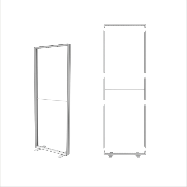 85*225cm inomhus LED-ljuslåda i aluminium för marknadsföring
