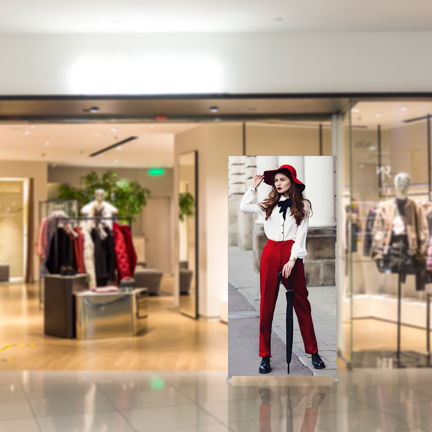 Reklam Bärbart aluminium fällbart displayställ 