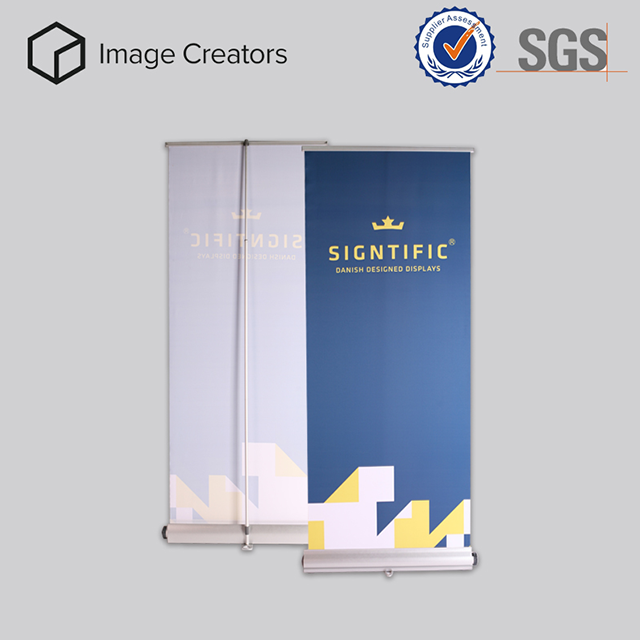 Återvunnet aluminium infällbar roll-up banner