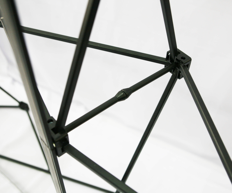 Hot sell Black magnetic Curved Pop Up Wall för mässa